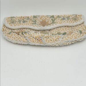 Vintage Walborg beaded clutch purse - Handmade in Belgium